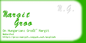 margit groo business card